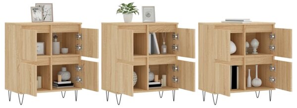 Příborníky 3 ks dub sonoma kompozitní dřevo 3190200