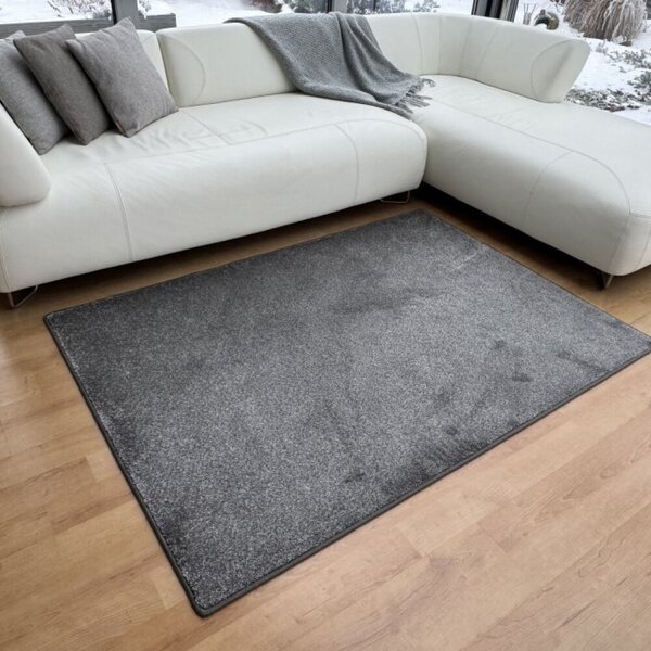 Kusový koberec Lounge antraciet 1 m2 bez obšití 1 m2 bez obšití