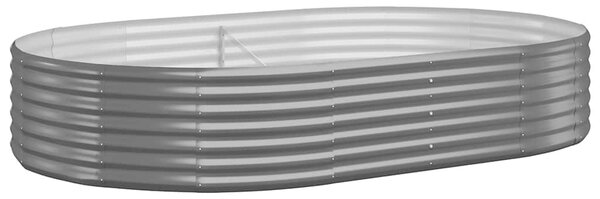 Vyvýšený záhon pozinkovaná ocel 214x140x36 cm antracitový 319026