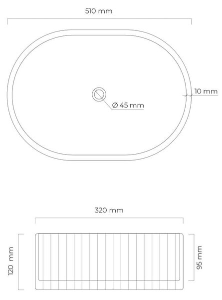 Oltens Hamnes umyvadlo 51x32 cm oválné na pult bílá lesk 40331000