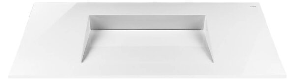 Oltens Stila umyvadlo 100x45 cm obdélníkový nábytkový bílá lesk 40203000