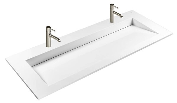 Oltens Stila umyvadlo 120x45 cm obdélníkový nábytkový bílá lesk 40204000