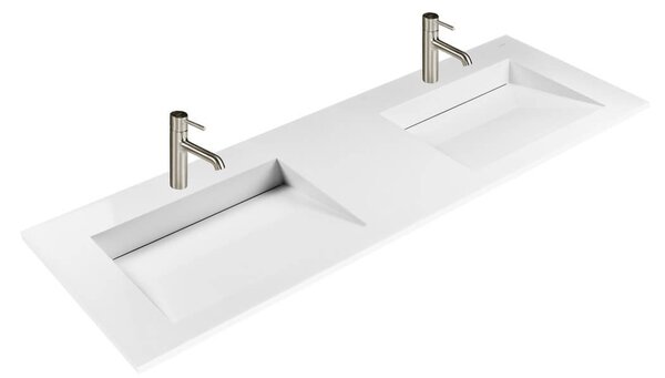 Oltens Stila umyvadlo 140x45 cm obdélníkový nábytkový bílá matný 40206900