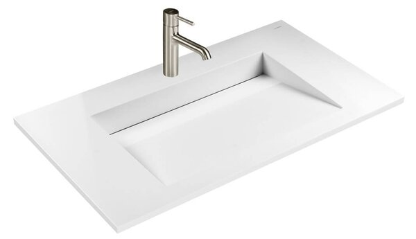 Oltens Stila umyvadlo 90x45 cm obdélníkový nábytkový bílá lesk 40202000