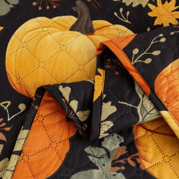Přehoz na postel ORANGE PUMPKINS, barevný Rozměr: 170 x 210 cm