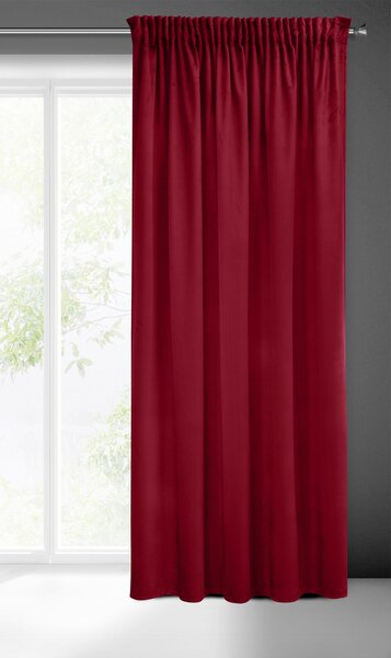 ZATEMŇOVACÍ ZÁVĚS NA PÁSCE PIERRE CARDIN SIBEL 140 X 270 CM BORDOVÁ