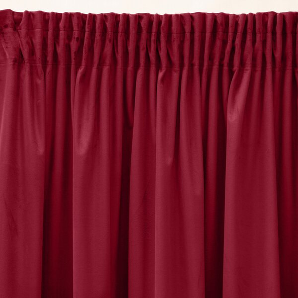ZATEMŇOVACÍ ZÁVĚS NA PÁSCE PIERRE CARDIN SIBEL 140 X 270 CM BORDOVÁ
