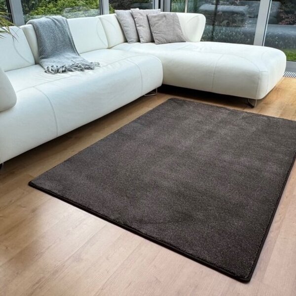 Kusový koberec Lounge LUX čokoládový 1 m2 bez obšití 1 m2 bez obšití