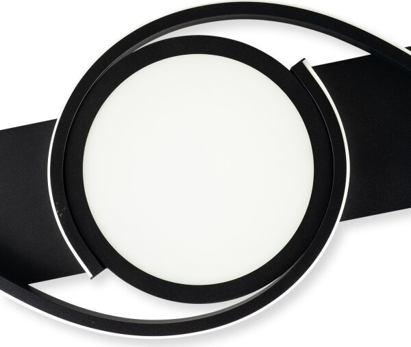 Brilagi - LED Stmívatelné stropní svítidlo TWIRL LED/38W/230V černá + DO