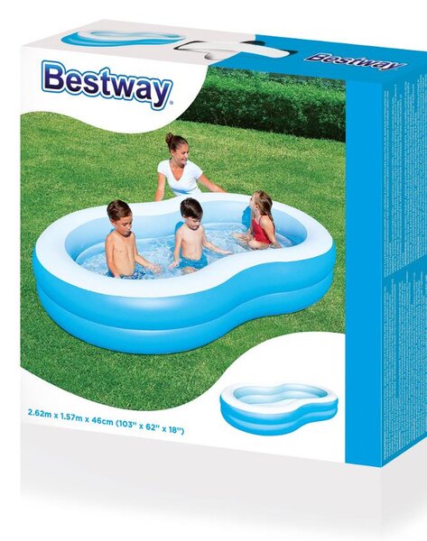 Rodinný nafukovací bazén Big Lagune Bestway 262x157x46 cm
