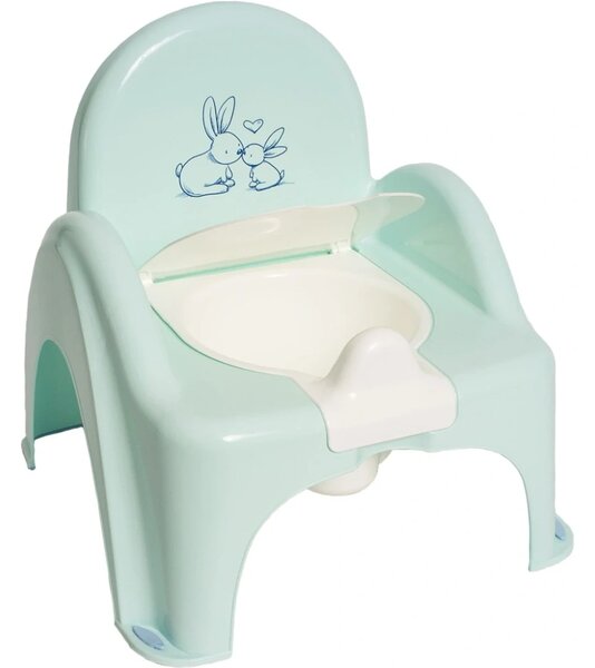 Dětský nočník s poklopem Bunny mátový