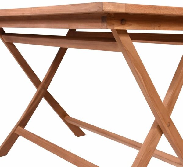 DIVERO jídelní stůl, ošetřený masivní teak, 120 x 70 cm