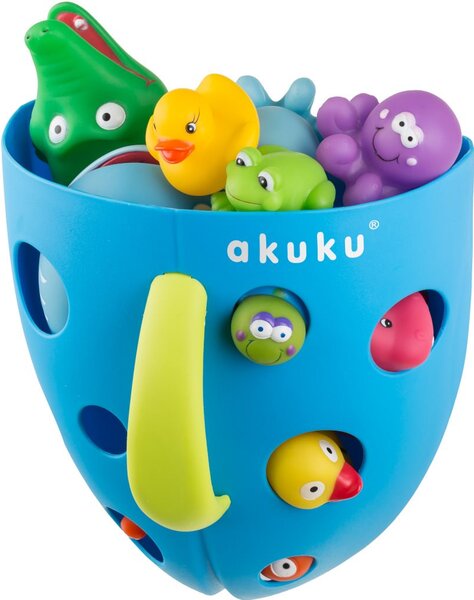 Plastový box na hračky do vany Akuku šedý