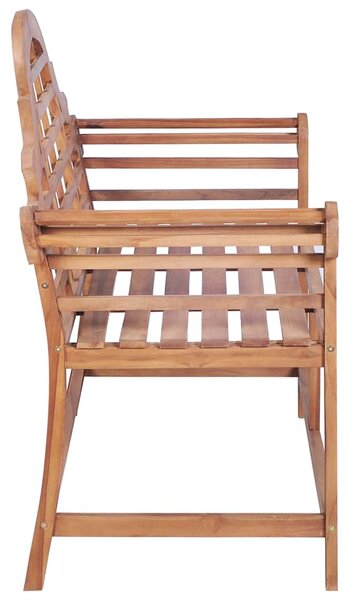 Zahradní lavice 127 x 58,5 x 92,5 cm masivní teakové dřevo 319152