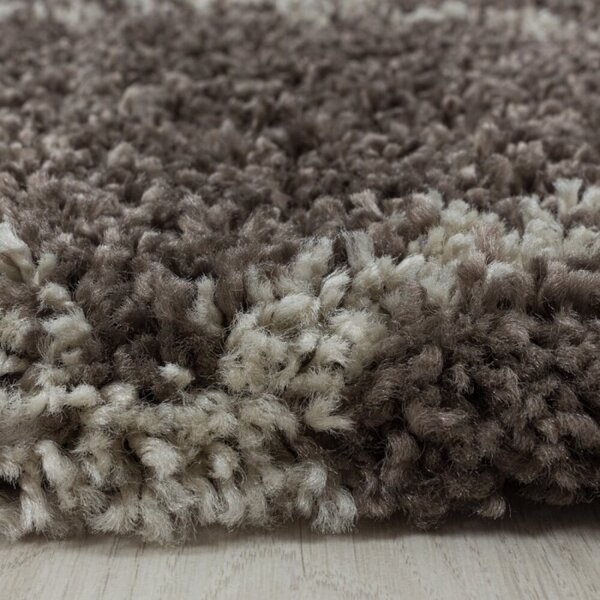 Kusový koberec Alvor shaggy 3401 taupe 60 x 110 cm 60 x 110 cm