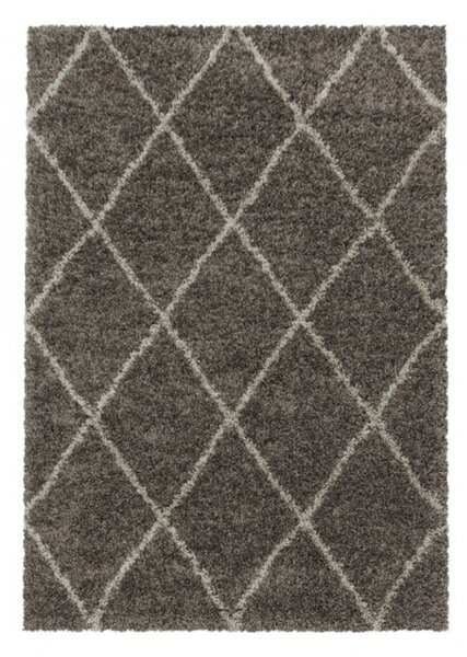 Kusový koberec Alvor shaggy 3401 taupe 60 x 110 cm 60 x 110 cm