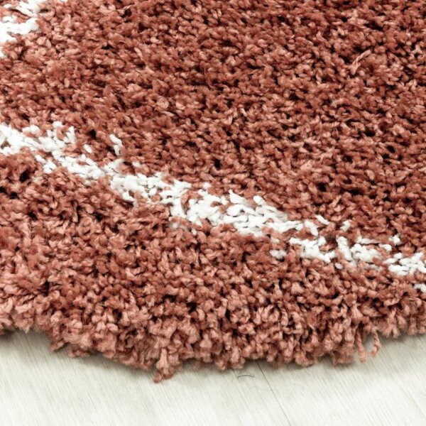 Kusový koberec Alvor shaggy 3401 terra 60 x 110 cm-SLEVA 1 KUS 60 x 110 cm-SLEVA 1 KUS
