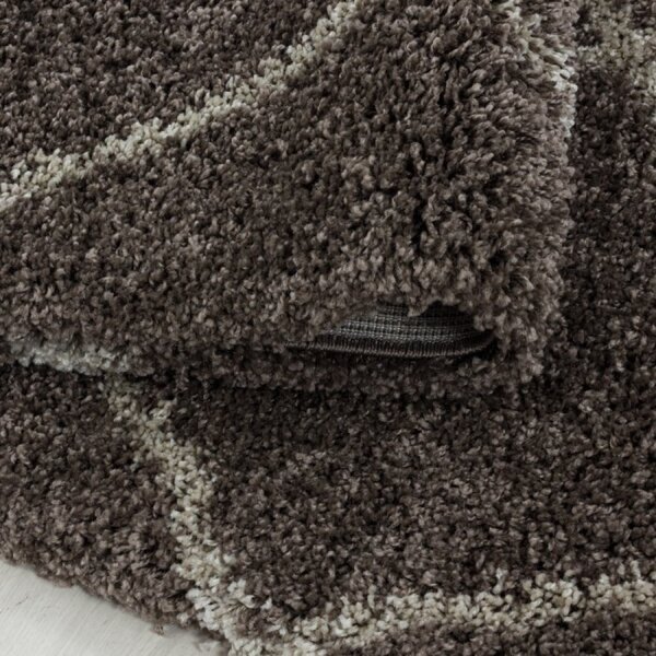 Kusový koberec Alvor shaggy 3401 taupe 60 x 110 cm 60 x 110 cm