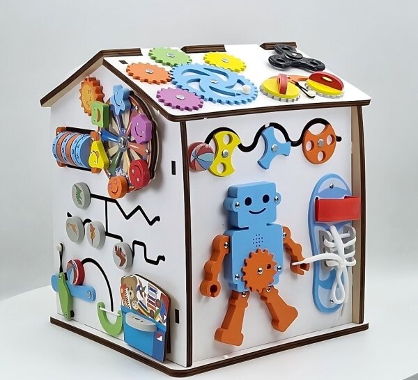 2Kids Toys - Activity board domeček bílá