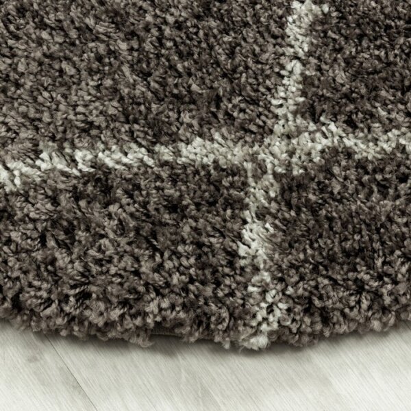 Kusový koberec Alvor shaggy 3401 taupe 60 x 110 cm 60 x 110 cm
