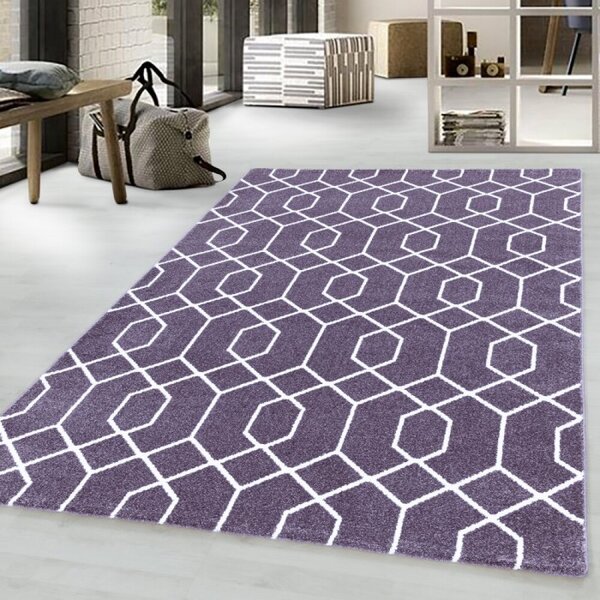 Kusový koberec Efor 3713 violet 120 x 170 cm 120 x 170 cm
