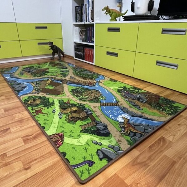 Dětský koberec Dino 1 m2 DINO bez obšití 1 m2 DINO bez obšití