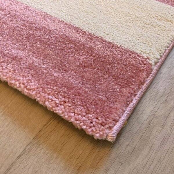 Dětský koberec Kiddo A1087 pink 80 x 150 cm-SLEVA 80 x 150 cm-SLEVA
