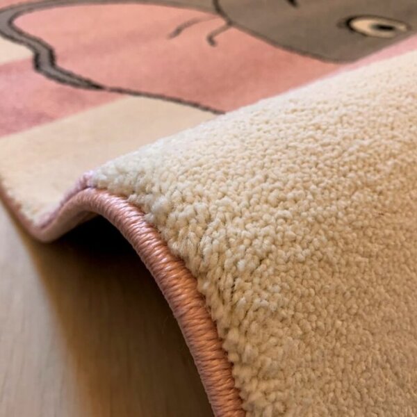 Dětský koberec Kiddo A1087 pink 80 x 150 cm-SLEVA 80 x 150 cm-SLEVA