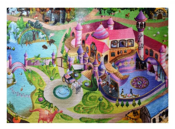 Dětský koberec Ultra Soft Zámek 70 x 95 cm 70 x 95 cm