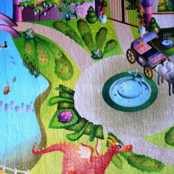 Dětský koberec Ultra Soft Zámek 70 x 95 cm 70 x 95 cm