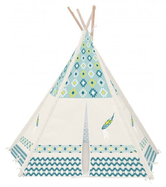 Dětské tepee design tyrkys Dětské tepee design tyrkys-SLEVA Dětské tepee design tyrkys-SLEVA