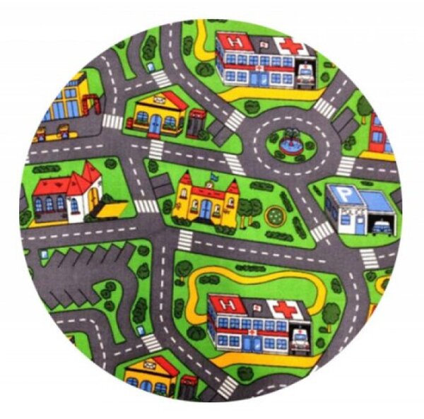 Dětský koberec City life kulatý 67 cm průměr kulatý 67 cm průměr