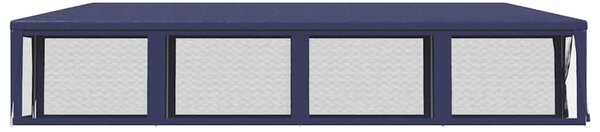 Party stan s 10 síťovanými bočnicemi modrý 3 x 12 m HDPE 319247