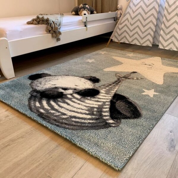 Dětský koberec Kiddo A1083 blue 120 x 170 cm-SLEVA 120 x 170 cm-SLEVA