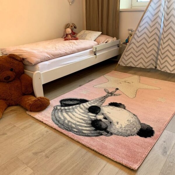 Dětský koberec Kiddo A1083 pink 160 x 230 cm-SLEVA 160 x 230 cm-SLEVA