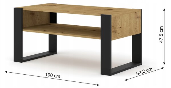Konferenční stolek MONDI 100x50 dub artisan