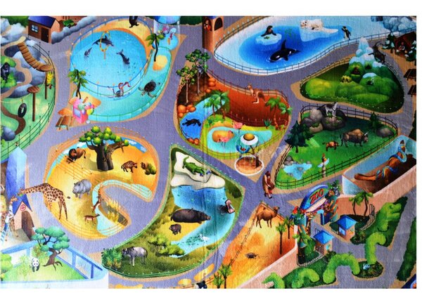 Dětský koberec Ultra Soft ZOO 70 x 95 cm (88005) - SLEVA 70 x 95 cm (88005) - SLEVA