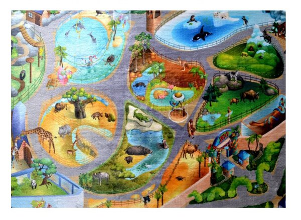 Dětský koberec Ultra Soft ZOO 70 x 95 cm (88005) - SLEVA 70 x 95 cm (88005) - SLEVA