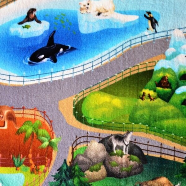 Dětský koberec Ultra Soft ZOO 70 x 95 cm (88005) - SLEVA 70 x 95 cm (88005) - SLEVA