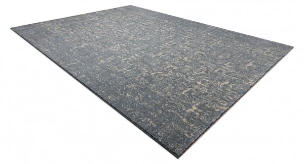 Kusový koberec vlněný JADE 45015/900 OSTA Ornament klasický modrý béžový Rozměr: 67x130 cm