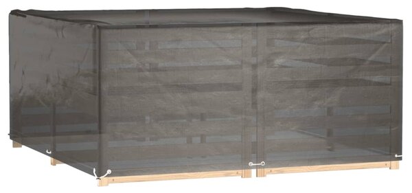 Plachta na zahradní nábytek se 16 očky 205x205x90 cm čtvercová 319295