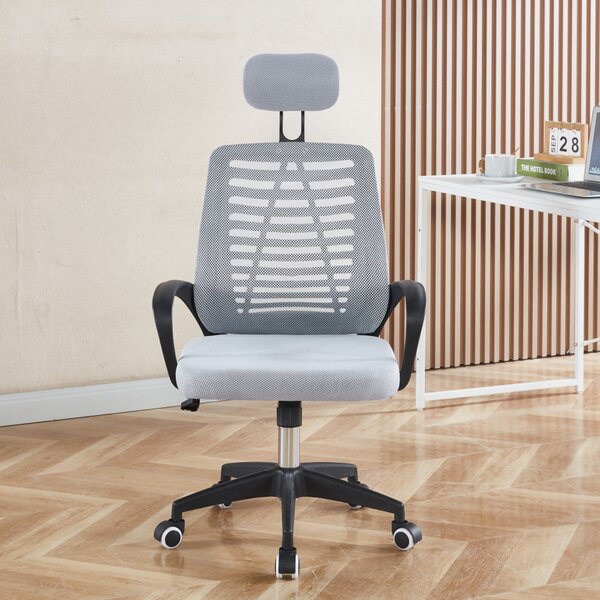 Ergonomická kancelářská židle SONA - šedá síťovina
