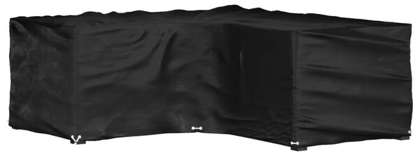 Plachta na zahradní nábytek tvar L 12 oček 185 x 185 x 70 cm 319313