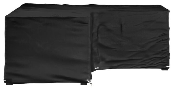 Plachta na zahradní nábytek tvar L 12 oček 185 x 185 x 70 cm 319313
