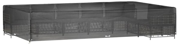 Plachta na zahradní nábytek 16 oček 325x205x60 cm obdélníková 319312