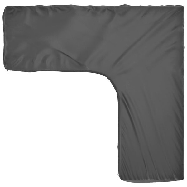 Plachta na zahradní nábytek tvar L 16 oček 250 x 250 x 70 cm 319317