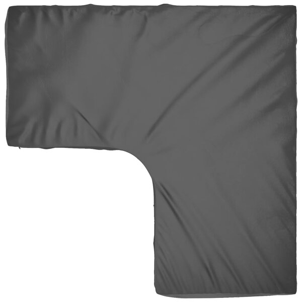 Plachta na zahradní nábytek tvar L 12 oček 185 x 185 x 90 cm 319314