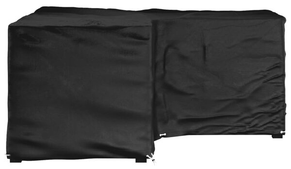 Plachta na zahradní nábytek tvar L 12 oček 185 x 185 x 90 cm 319314
