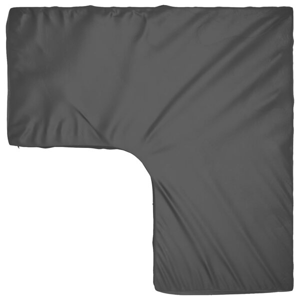 Plachta na zahradní nábytek tvar L 12 oček 185 x 185 x 70 cm 319313