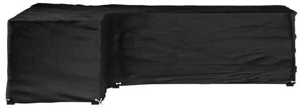 Plachta na zahradní nábytek tvar L 16 oček 210 x 260 x 80 cm 319325